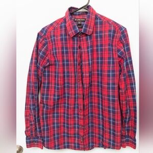 Michael Kors Red and Blue Plaid Boys Shirt
